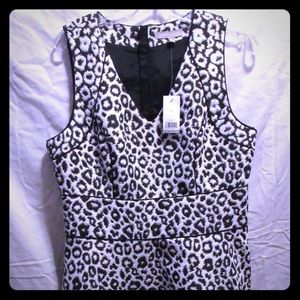 Banana Republic Fit and Flare Leopard Dress NWT